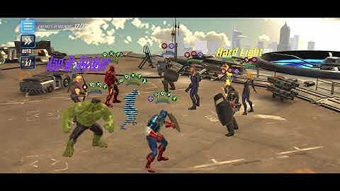 Marvel Strike Force - Heroes Assemble - (Chapter 1) (Hard) - Wave 1 Avengers Team (With Iron Man)