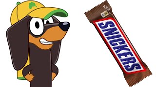 Bluey Characters and their favorite Snacks and Candies (and other favorites) | Snickers, Bingo