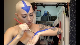 Becoming Aang The Avatar Air Bender | Halloween Costume