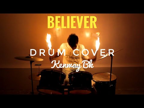 believer-|-drum-cover-with-fire-sticks-|-kenway-bk