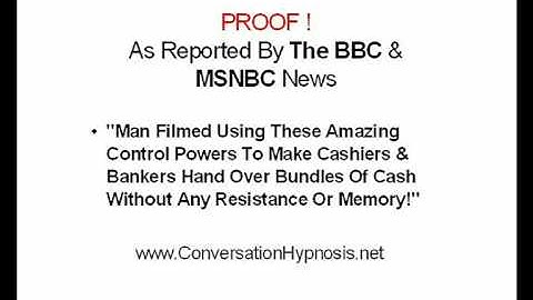 Conversational Hypnosis Course Hypnosis Techniques