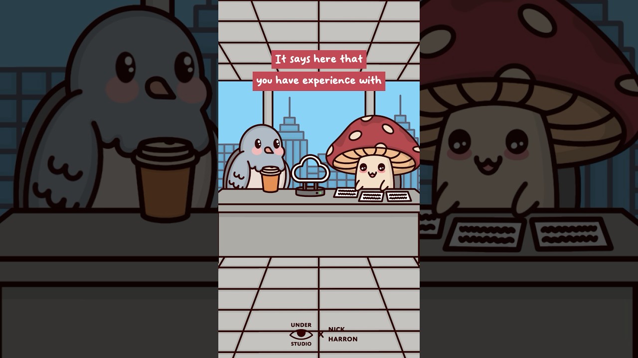 How To Get A Job Now 😏 Mushie & Birdie Animation Meme | Original Video: Under Studio x @Nick_Harron