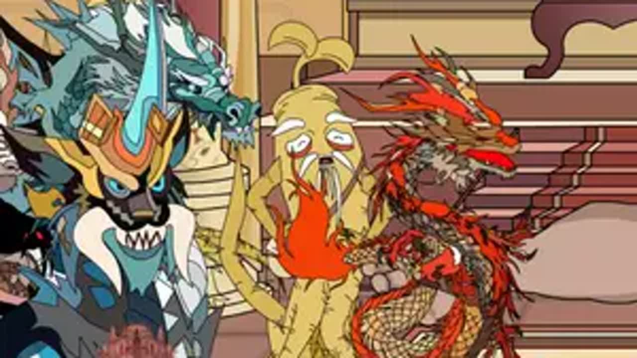 巨蟒大結局，擊敗域外妖獸，成功獲得傳承 沙雕動畫 二次元 動畫
