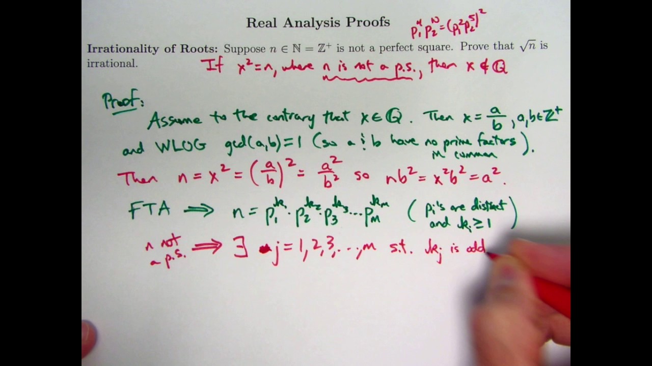 prove-square-roots-of-non-perfect-squares-are-irrational-youtube