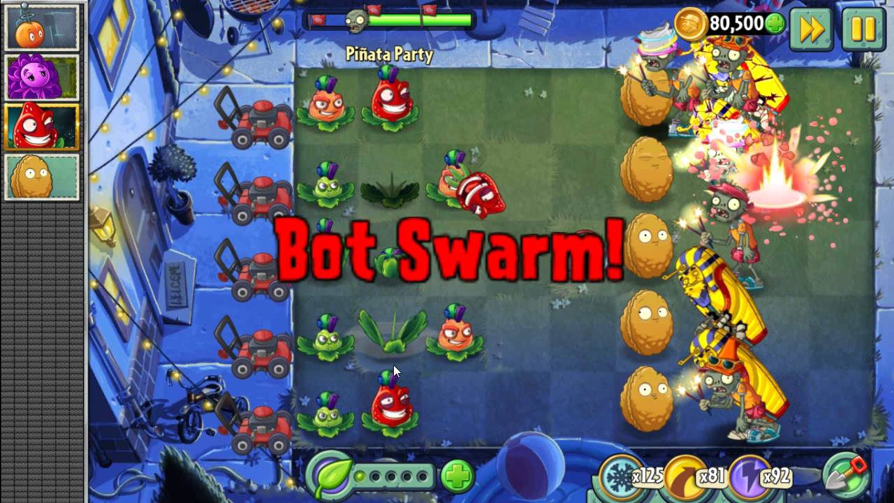 Plants Vs Zombies 2 Summer Night Pinata Party: Strawburst