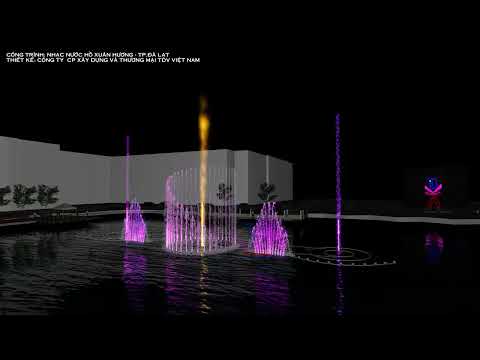 Thiết kế nhạc nước HỒ XUÂN HƯƠNG TP ĐÀ LẠT mô phỏng 3D - Uptown Funk