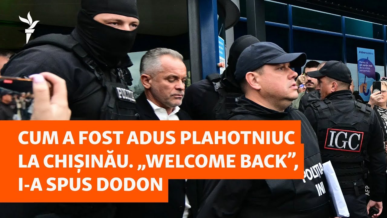 Cum a ajuns Plahotniuc la Chișinău. „Bine ai revenit”, i-a spus Dodon.