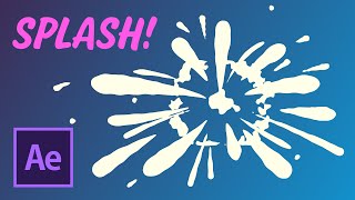 Splash animation - using NEW tapered shape strokes | After Effects Tutorial