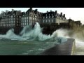 Grande marée Saint-Malo Môle des Noires 2014 Bretagne Storm Tide marea