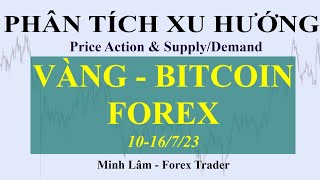 PHÂN TÍCH XU HƯỚNG VÀNG - BITCOIN - FOREX 10-16/7/23