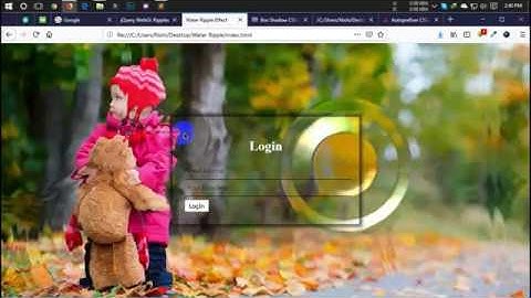 jQuery Animation Background Drop Effect | Water-Ripple-Animation-ripples | Full Screen Background