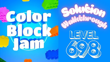 Color Block Jam - Level 698 - Solution Walkthrough!!!