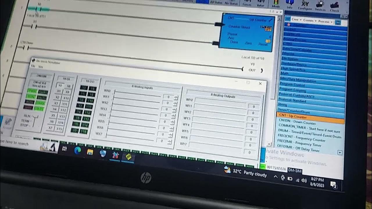 Counters in PLC. Up counter and down counter instruction and its use