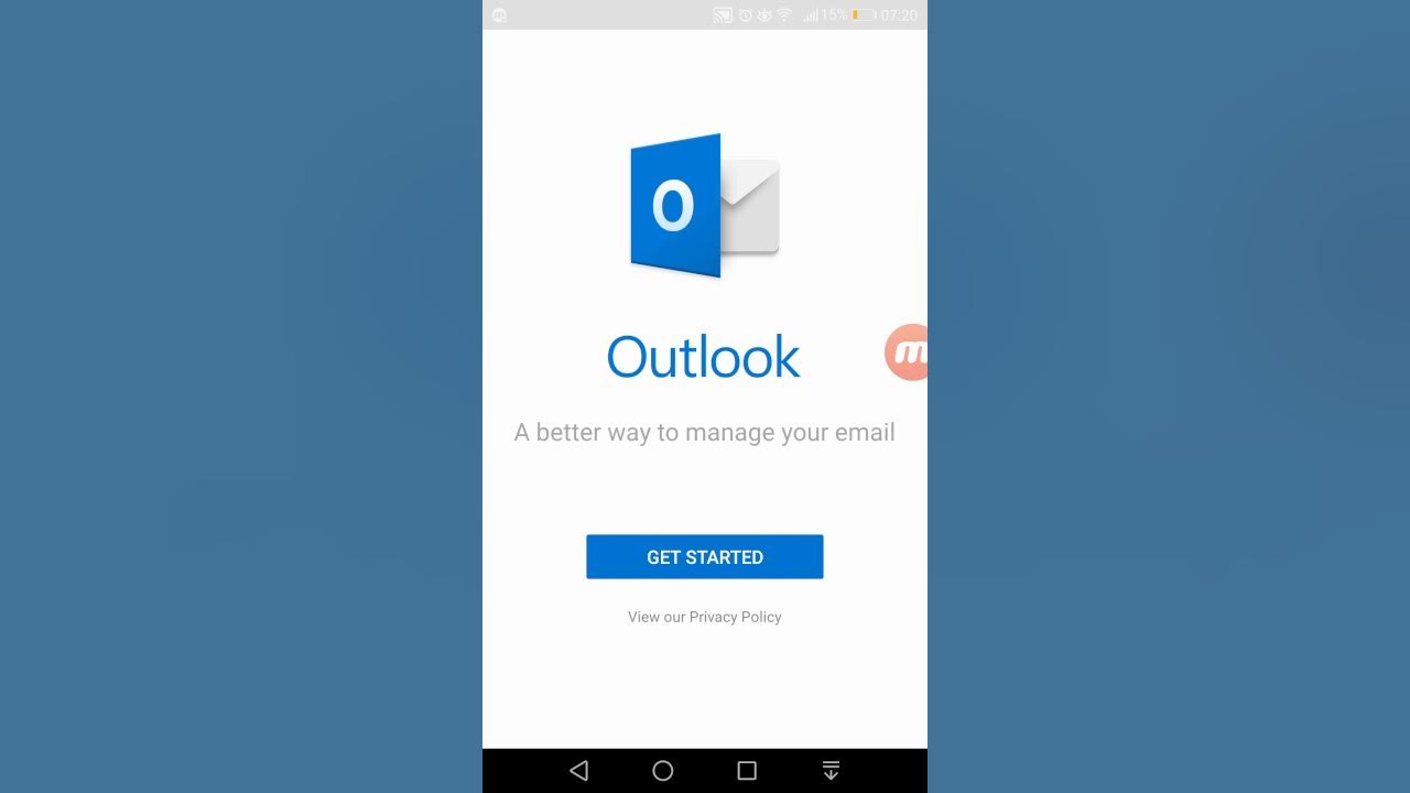 Проверка подлинности outlook android