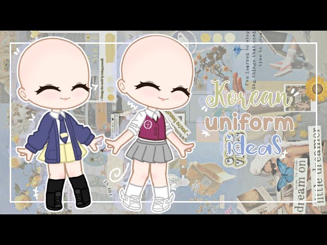 ꒰ ⊱♡ Gacha Club School Oufith Idea ♡⊰ ꒱