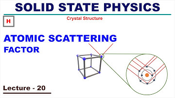 Atomic Scattering Factor | Crystal Structure