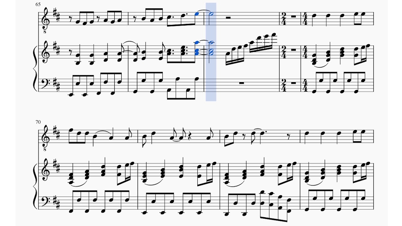 [IDOLiSH7] Wonderful Octave piano sheet