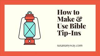 How to Make Neat, Clean, Legible Notes in Your Bible without Writing In Your Bible || Make Tip Ins