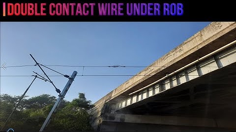 Double Contact Wire under ROB | Railway Electrification | OHE #REprojects #Railwayelectrification