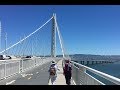 Walk across the san francisco  oakland bay bridge