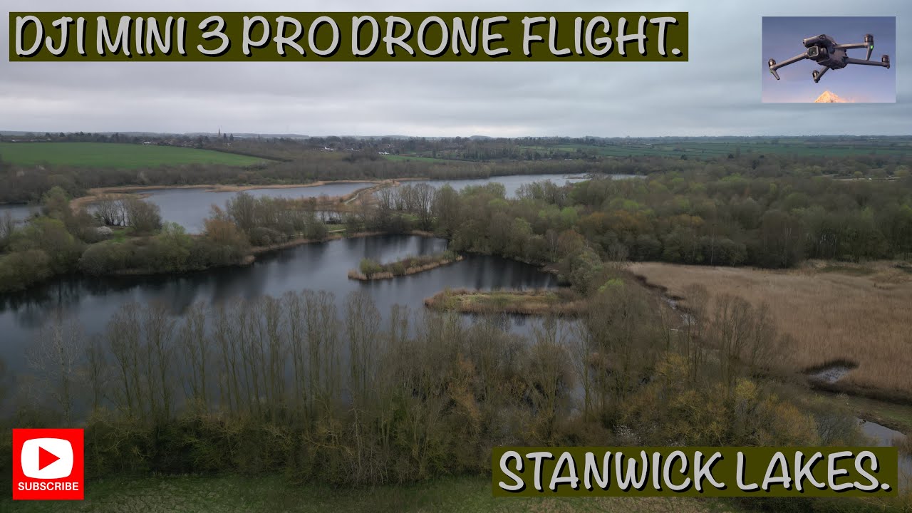 Stanwick Lakes Morning Drone Flight 4K | Peaceful Aerial Views | DJI Mini 3 Pro