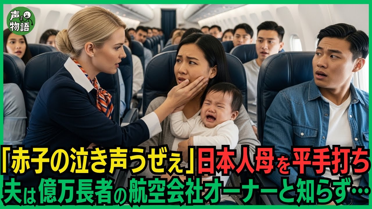 「赤子の泣き声うぜぇ」日本人母を平手打ちしたアメリカ人の客室乗務員。彼女達の夫は億万長者の航空会社オーナーと知らずに…