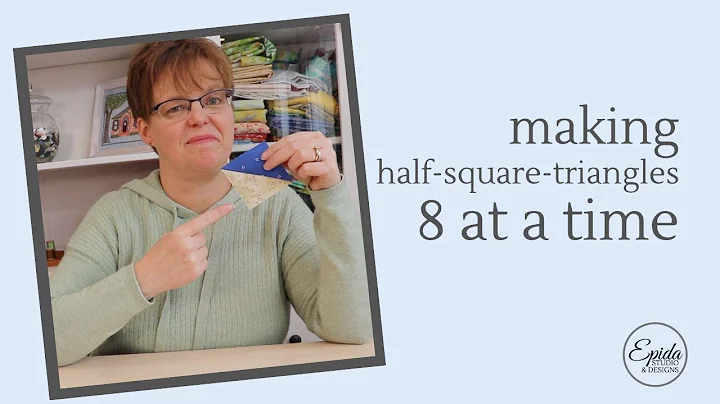 Making half-square triangles 8 units at a time