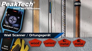 Peaktech 3433 - Wall Scanner Ortungsgerät - Funktion Und Anwendung Deuen