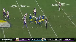 SAM DARNOLD GETS SACKED 6 TIMES IN ONE HALF | Rams vs Vikings WILD CARD