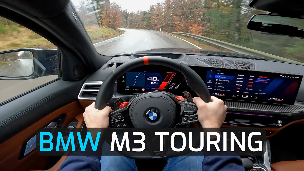 2024 BMW M3 COMPETITION M xDRIVE TOURING 530 HP POV TEST DRIVE