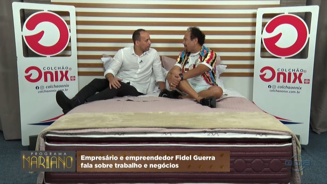 O empresário Fidel Guerra participa do quadro Na Cama com Mariano 10 06 2023