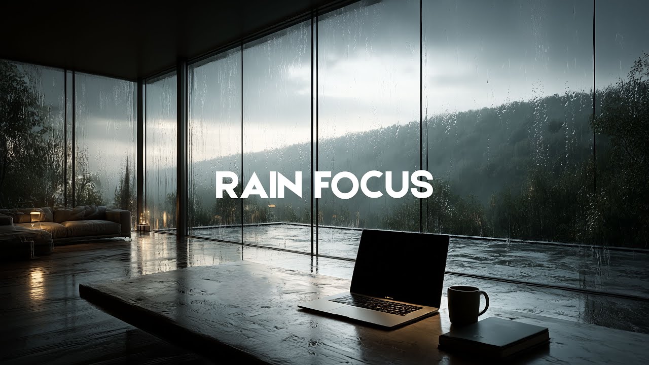 Rain Focus – Deep Work Music with Heavy Rain for Distraction-Free Concentration