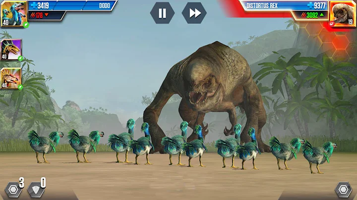 DODO x SCORPIOS REX GEN 2 VS DISTORTUS REX || Jurassic World - The Game