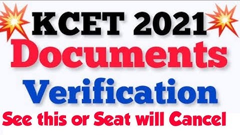 KCET VERIFICATION SLIP & SECRET KEYೇಗಿರುತ್ತದೆ ನೋಡಿ | TODAYS VERIFICATION OFDOCUMENTS UPDATE