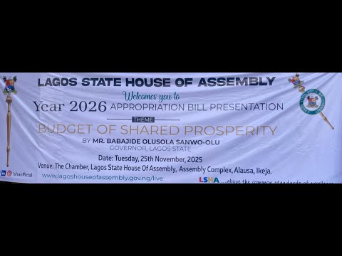 LIVE [LAGOS]: BUDGET OF SHARED PROSPERITY