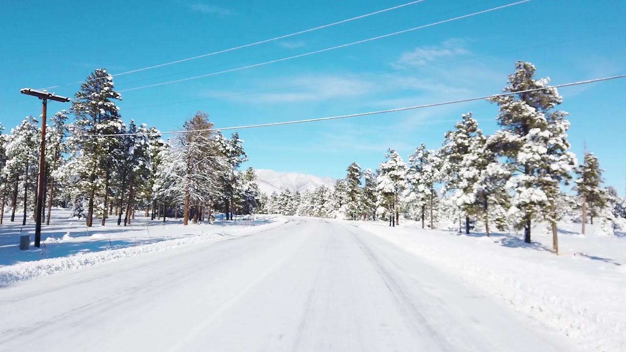 Snow Covered Flagstaff Drive on Townsend Winona Road YouTube