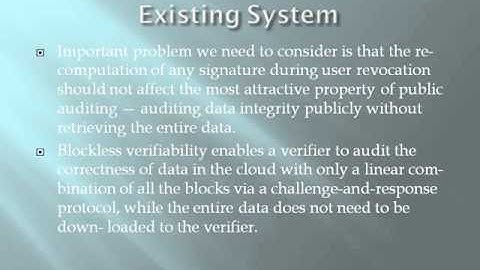 2014 IEEE JAVA/.NET Panda Public Auditing for Shared Data with Efﬁcient User Revocation in the Cloud