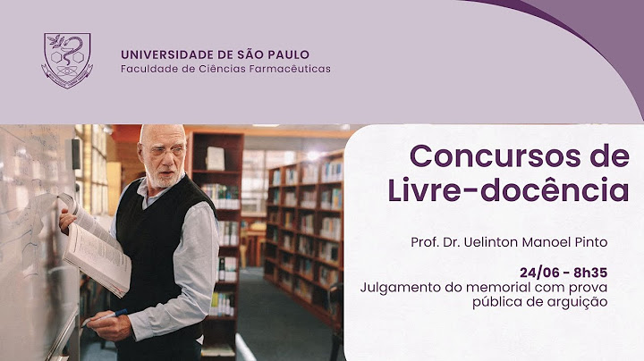 Concurso de Livre Docência - Julgamento do memorial - Prof Uelinton Pinto