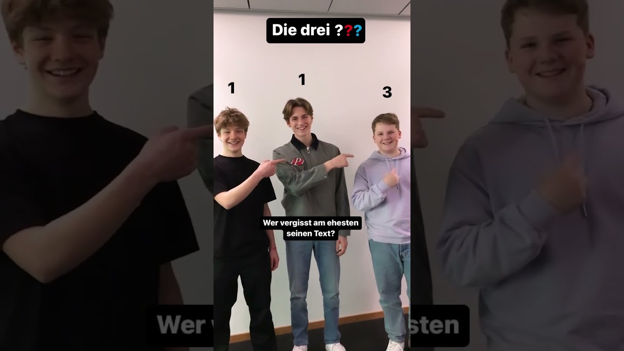  Die Drei Verraten So War Es Am Set Tigerenten Club Shorts