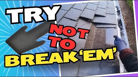How to Remove Old Slate Roof Tile Without Damage #diy #roofing