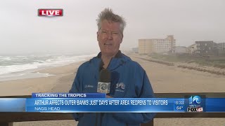Tracking tropical storm Arthur: 8:30 update