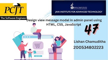 Design view message modal in admin panel using HTML, CSS, JavaScript |  eSHop 47