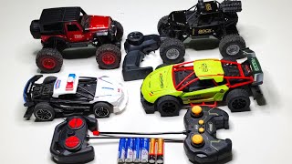 Unboxing Remote Control Rock Crawler, Police Car, Drift Speed Car, and Thar 4X4