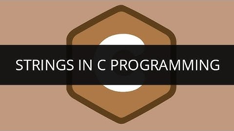 Understanding Strings in C Programming | Edureka