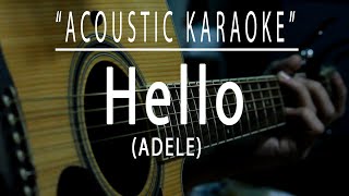 Hello - Adele - (Acoustic karaoke)