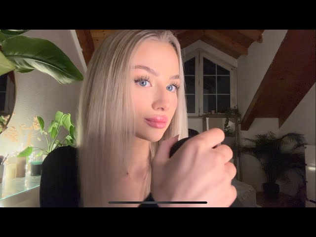 ASMR in German 🇩🇪 (whispers, mic scratching, hairplay…)