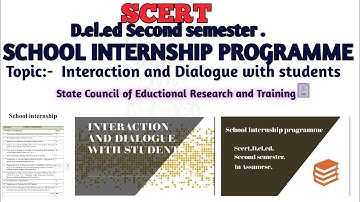 Interaction and Dialogue with students | SIP | SCERT D.el.ed Second semester| #internship #school