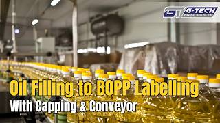 Complete Oil Filling, Capping, Conveyor & BOPP Labelling Machine | Automatic Packaging Line | Trend