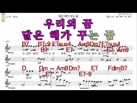 달은해가꾸는꿈 이승철 가수처럼 남 원키 Am