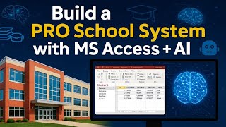 Build a Pro School Management System with MS Access + Ai | Part-1/10 screenshot 5